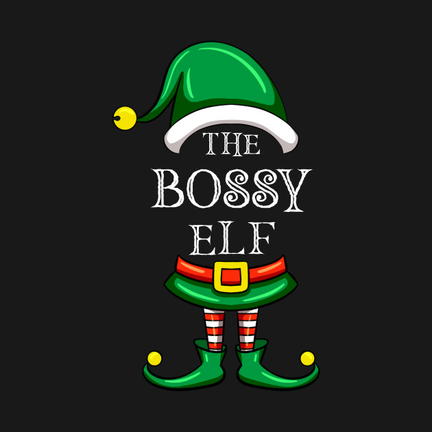 Discover The Bossy Elf Matching Family Christmas Pajama - The Bossy Elf - T-Shirt