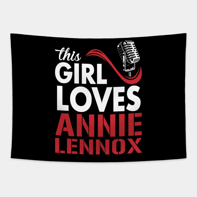 This Girl Loves Annie Tapestry by Crazy Cat Style