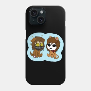 cute creepypasta toby and masky Phone Case