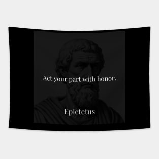 Epictetus's Directive: Play Your Role with Honor Tapestry