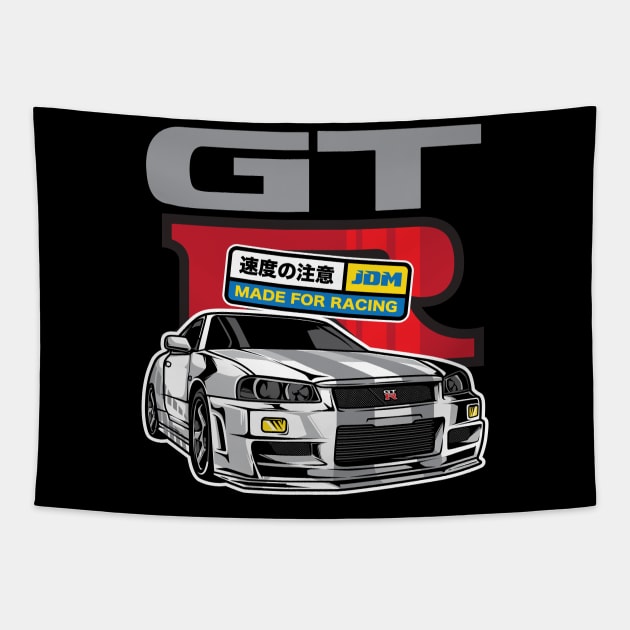 GTR R34 Tapestry by Rockartworks