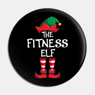 Fitness Elf Matching Family Christmas Sporty Pin