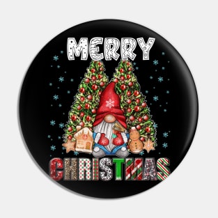 Merry Christmas Gnome Family Funny Xmas Tree Women Men Kids Pin