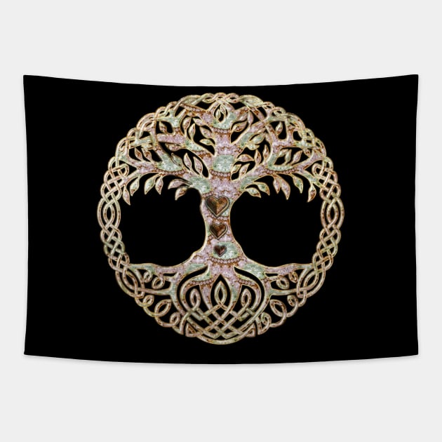 Elegant celtic tree Tapestry by Nicky2342