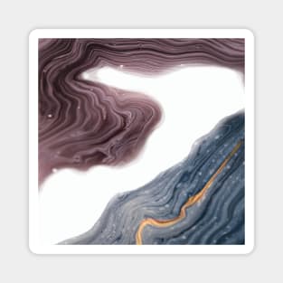 summer vibes marble waves Magnet