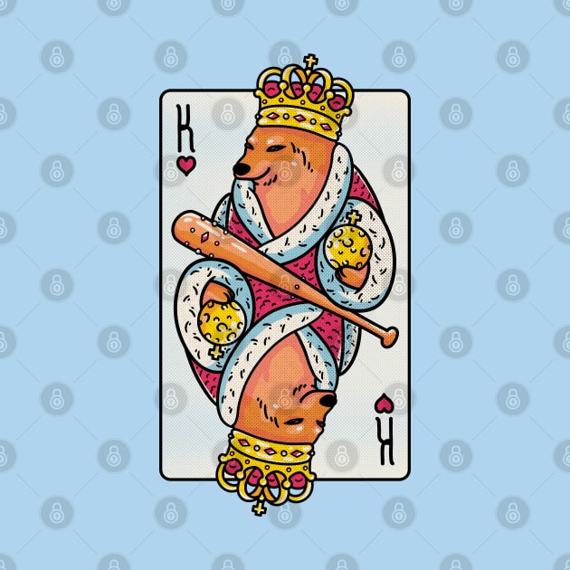 Cheems - The King | King of Hearts Playing Card | Shibe | Shiba Inu by anycolordesigns