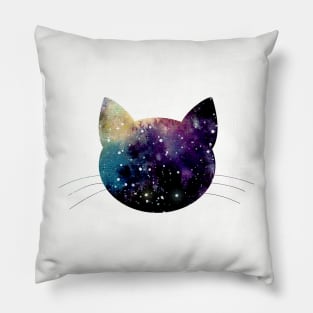 Cat and Nebula Pillow