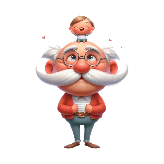 Copy of Cute Grandpa With Grandson by Dmytro