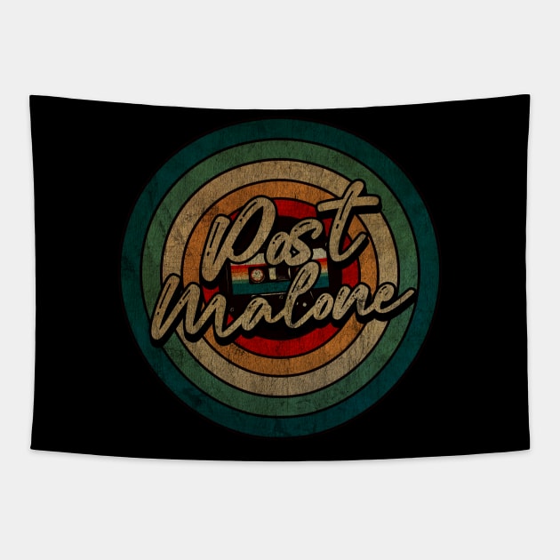 Post Malone  -  Vintage Circle kaset Tapestry by WongKere Store