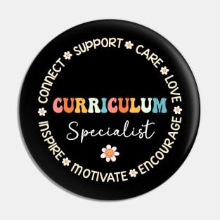 Cute Curriculum Specialist Squad Appreciation Back To School Pin