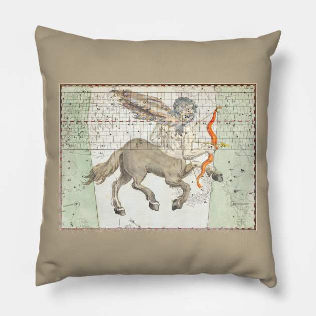 Sagittarius zodiac art Pillow by mike11209