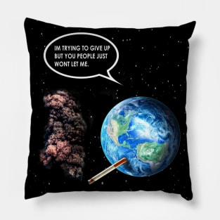 Earth warning Pillow