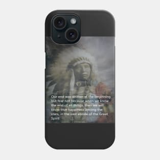 Becoming - American Indian Chief Phone Case