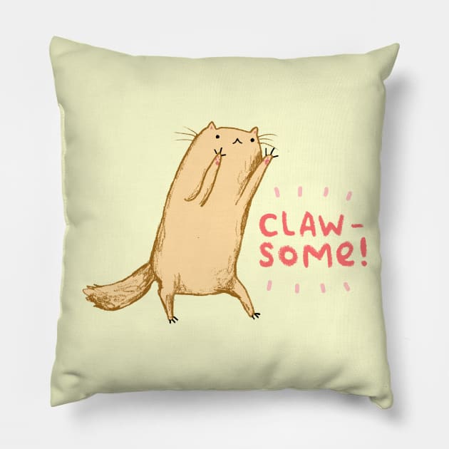 Clawsome! Pillow by Sophie Corrigan