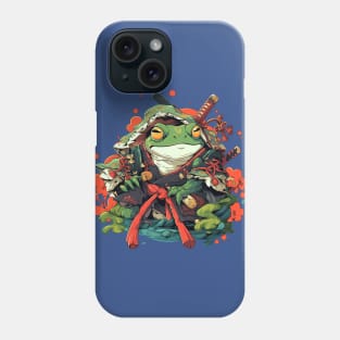 samurai frog Phone Case