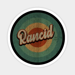 Circle Retro Vintage Rancid 80s Magnet