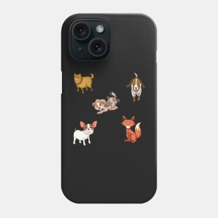 Dog stickers pack-6 Phone Case