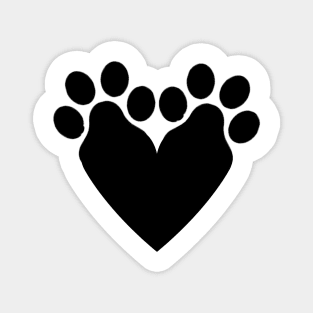 Paws in Hearth Magnet