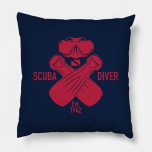 Scuba Diver Pillow