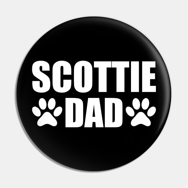 Scottie Dad - Scottie Dog Dad Pin by KC Happy Shop