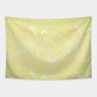 Pastel Yellow Silk Marble - Digital Liquid Paint Tapestry