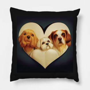 Valentine Dogs | Cocker Spaniel, Maltese, Cavalier King Charles Pillow