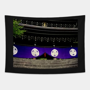 Purple curtains Tapestry