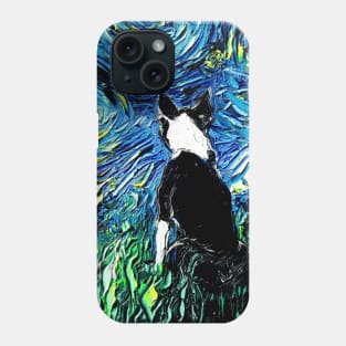 Boston Terrier Starry Night Phone Case