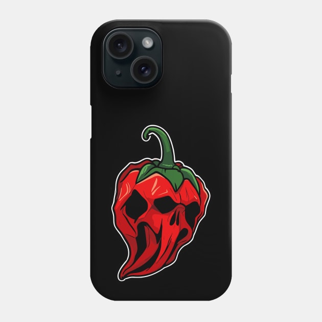 Carolina Reaper Hot Pepper Phone Case by MonkaGraphics