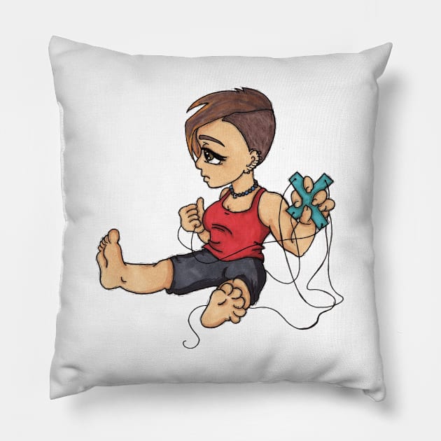 No Strings Pillow by Teamtsunami6