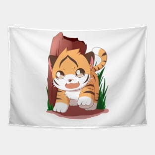 cute chibi Tiger Tapestry