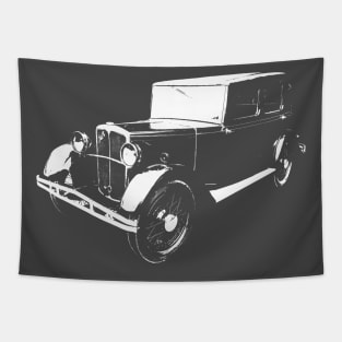 Jowett Kestrel 1930s classic car monoblock white Tapestry