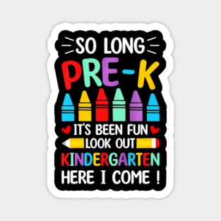 Kids So Long Pre-K Graduation Kindergarten  2024 Magnet