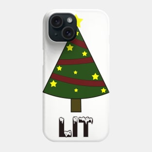 Lit Ugly Christmas Sweater Pun Tree Phone Case