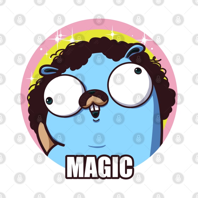 Golang Gopher Magic by clgtart