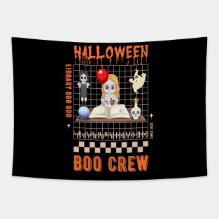 Library Boo Crew Halloween Tapestry