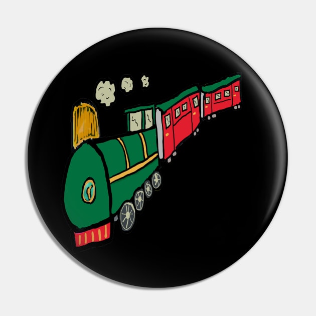 Steam Train Pin by Mark Ewbie