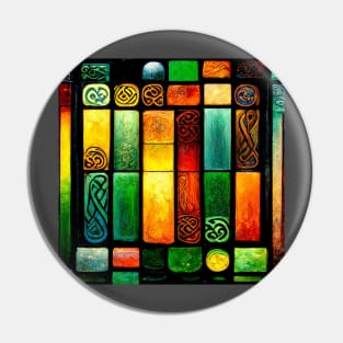 Celtic Stained Glass Pin