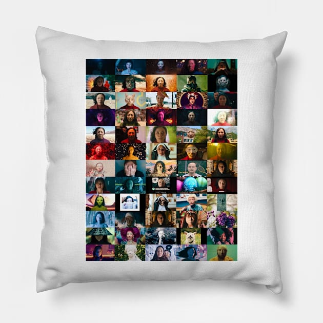 Everything Everywhere All at Once - Multiverse Scene Pillow by HeavenlyTrashy