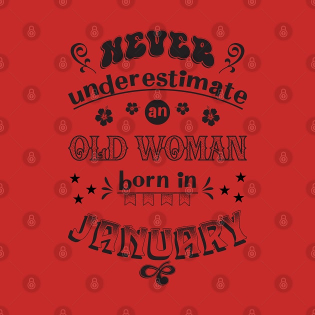 Never Underestimate Woman January by Miozoto_Design