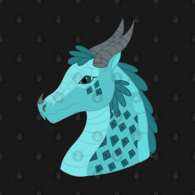 Blue Ice Dragon by cenglishdesigns