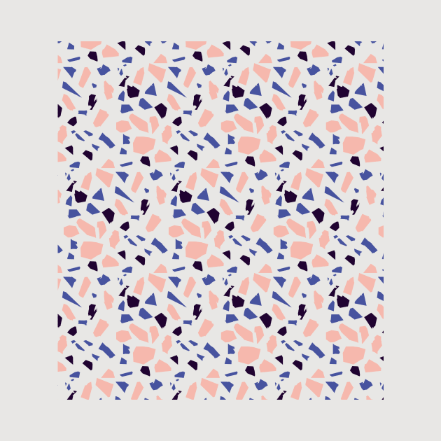 Pink And Blue Terrazzo by Pulpixel