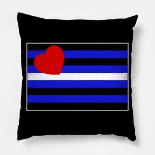 Leather Pride Flag Pillow