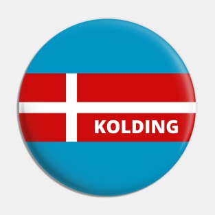 Kolding Denmark in Danish Flag Pin