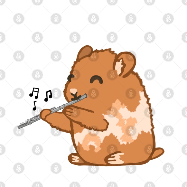 Flute Hamster by Artstuffs121