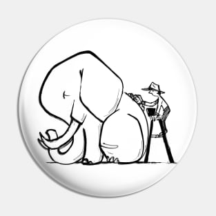 Elephant bath time Pin