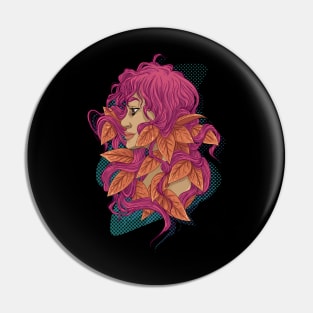 Pink n´ leaves Pin