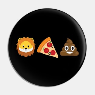 Lion Pizza Shit Pin