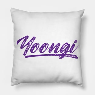 BTS Suga Yoongi typography Pillow