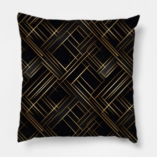 Golden Lattice: Luxurious Linearity in Gold Pillow